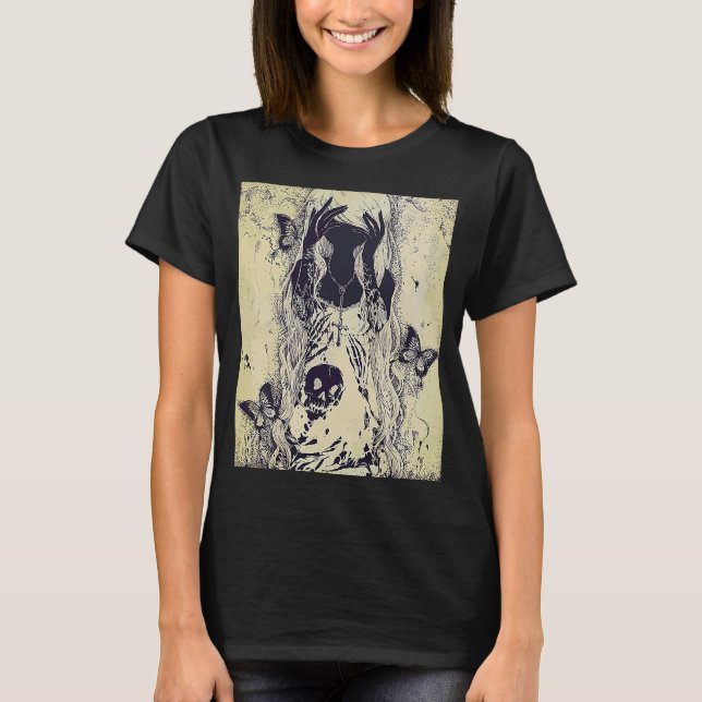 Camiseta Emo punk gráfico de mujeres de verano broche gráfi (Anverso)