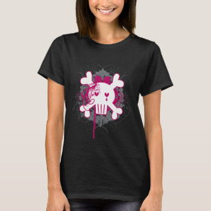 Camiseta Emo Skull Girl