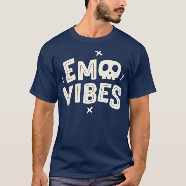 Camiseta Emo Vibes Pastel Gótico Ropa De Punk Emo Con Emo (Anverso)