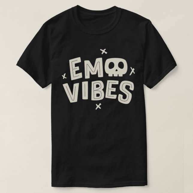 Camiseta Emo Vibes Pastel Gótico Ropa De Punk Emo Con Emo G (Diseño del anverso)