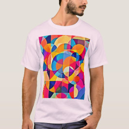 Camiseta Emoción de color geométrico