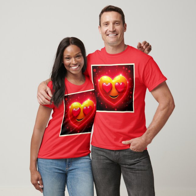Camiseta Emoción de ojos de corazón brillantes (Unisexo)