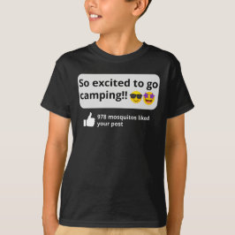 Camiseta Emocionado de ir de campamento, campista divertida