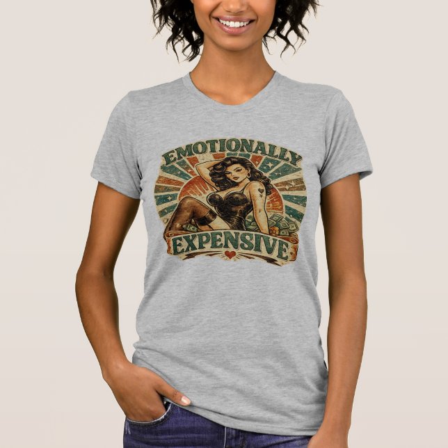 CAMISETA EMOCIONALMENTE CARO (Anverso)
