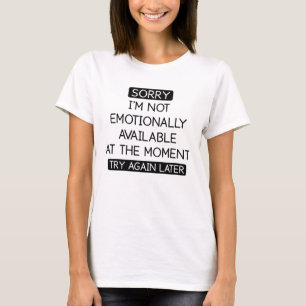 Camiseta Emocionalmente Disponible