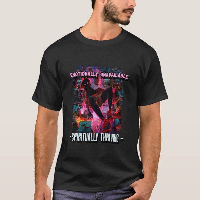 Camiseta Emocionalmente No Disponible (Anverso)
