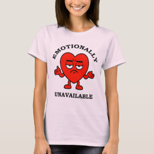 Camiseta Emocionalmente No Disponible – Corazón de Dibujos
