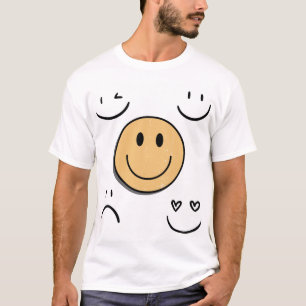 Camiseta Emociones , caritas y animados 