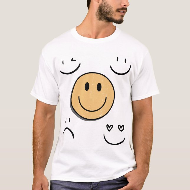 Camiseta Emociones , caritas y animados 