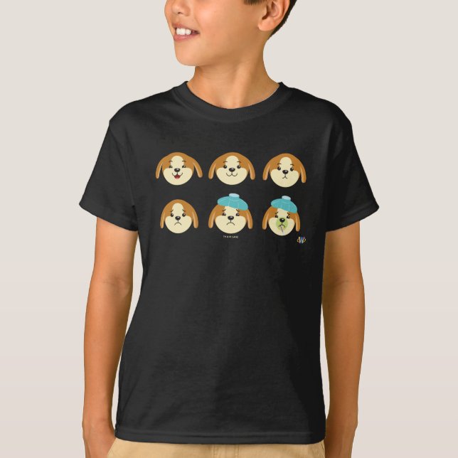 Camiseta Emociones del perrito de Webkinz (Anverso)