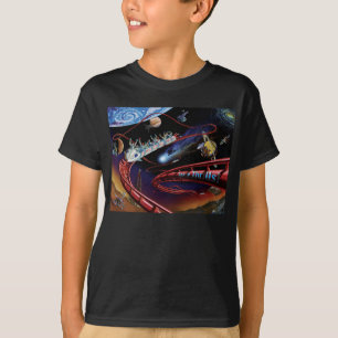 Camiseta Emociones Espaciales Concepto Artístico de Montaña