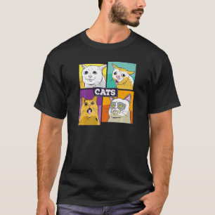 Camiseta Emociones Memes De Gatos Cuidados Para Gatos