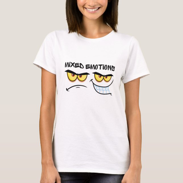 Camiseta Emociones mixtas Emoji Vibes Tee! (Anverso)
