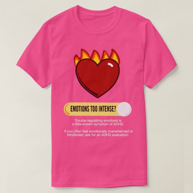 Camiseta Emociones TDAH Conciencia (Diseño del anverso)