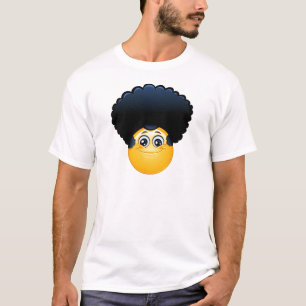Camiseta emoji afro