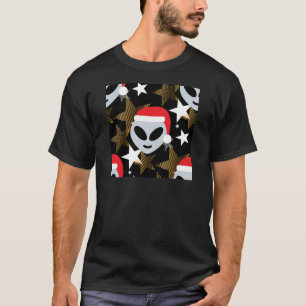 Camiseta emoji alienígena de santa