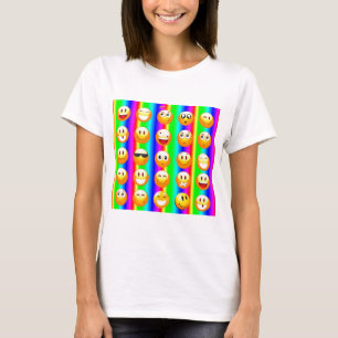 Camiseta emoji arco iris