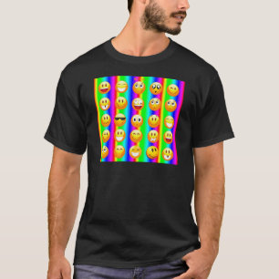 Camiseta emoji arco iris