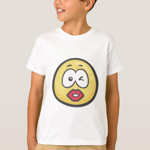 Camiseta Emoji: Besar la cara