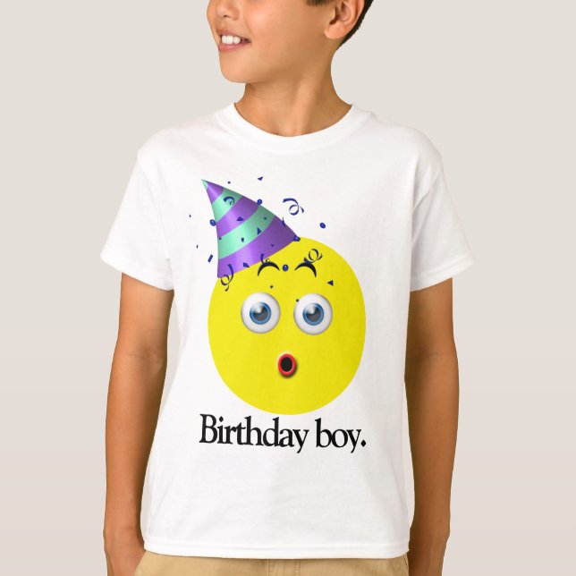 Camiseta Emoji Birthday Boy (Anverso)