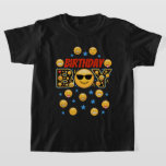 Camiseta Emoji Birthday Boy sonrisa cara<br><div class="desc">Celebrar el cumpleaños con esta camiseta especial,  diseño personalizado</div>