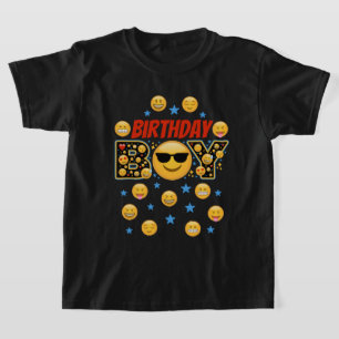 Camiseta Emoji Birthday Boy sonrisa cara