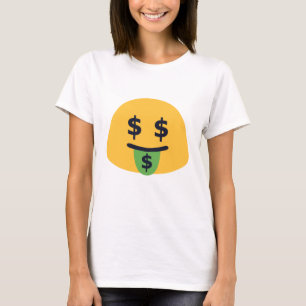 Camiseta Emoji Boca de Dinero