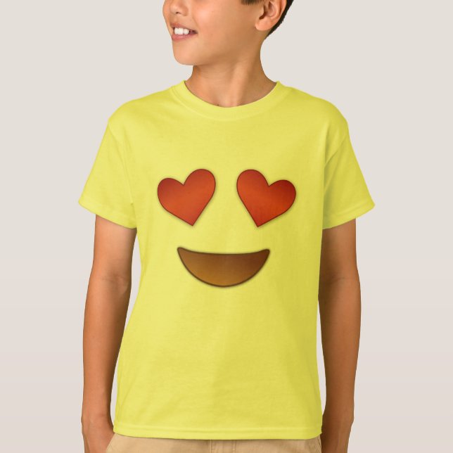 Camiseta Emoji calurosa de los ojos (Anverso)