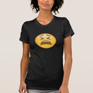 Camiseta Emoji cansada de la cara