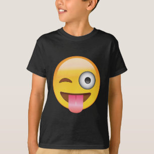 Camiseta Emoji - cara con la lengua