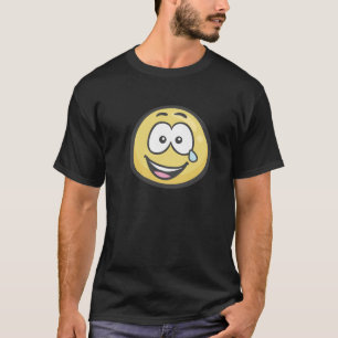 Camiseta Emoji: Cara con los rasgones de la alegría