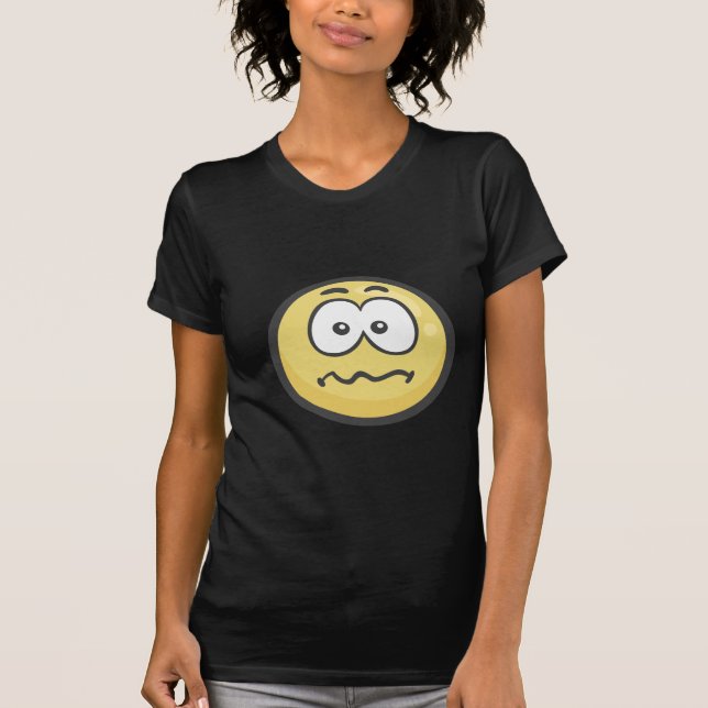 Camiseta Emoji: Cara confundida (Anverso)