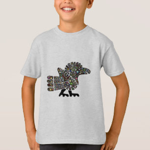 Camiseta Emoji colorida Quetzalcoatl Teotihuacan México