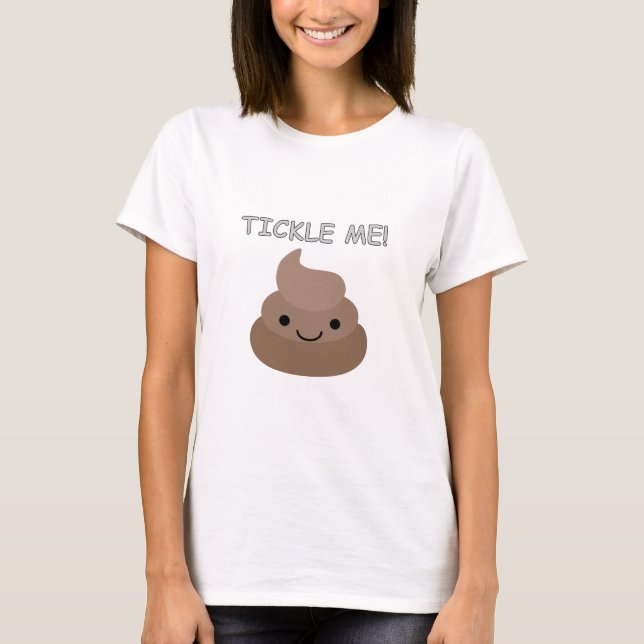 Camiseta Emoji Cute Tickle Me Poop (Anverso)