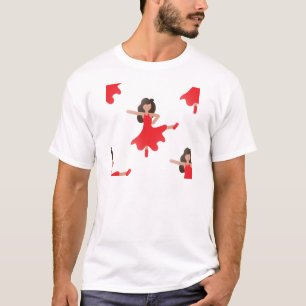 Camiseta emoji de bailarín