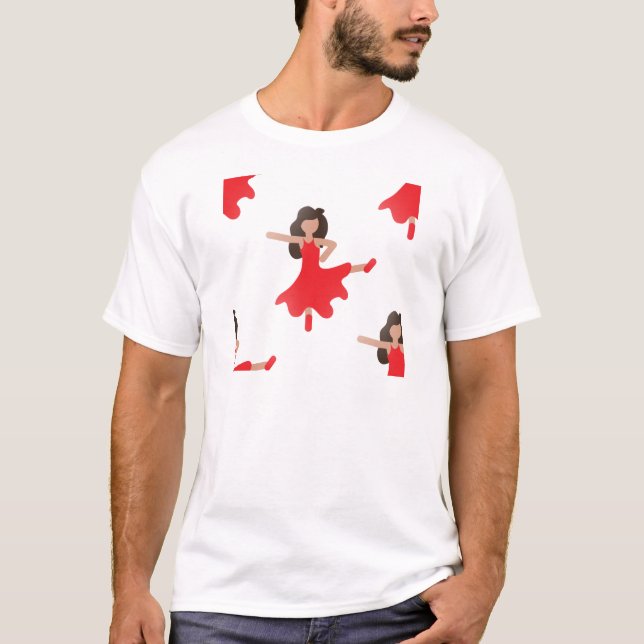 Camiseta emoji de bailarín (Anverso)