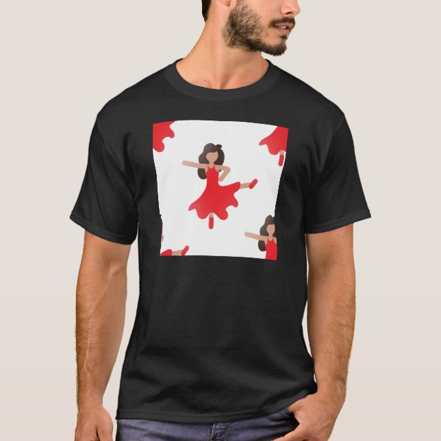 Camiseta emoji de bailarín (Anverso)