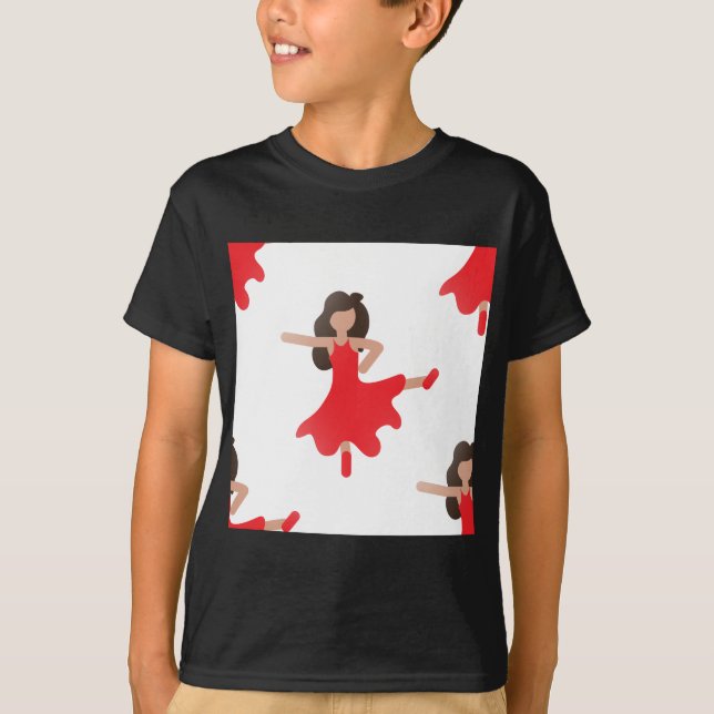 Camiseta emoji de bailarín (Anverso)