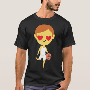 Camiseta Emoji de Básquetbol Boy