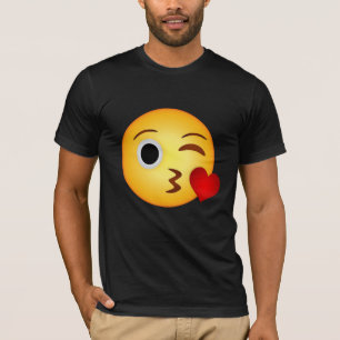 Camiseta Emoji de beso cardíaco