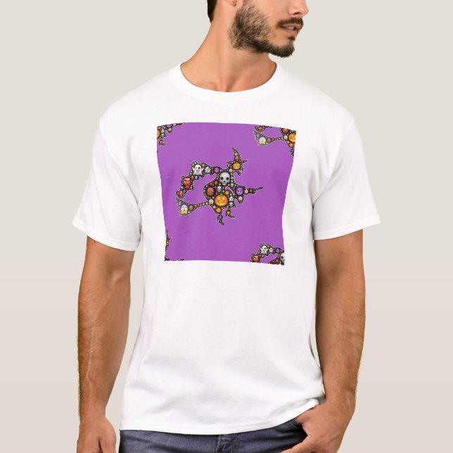 Camiseta emoji de bruja (Anverso)