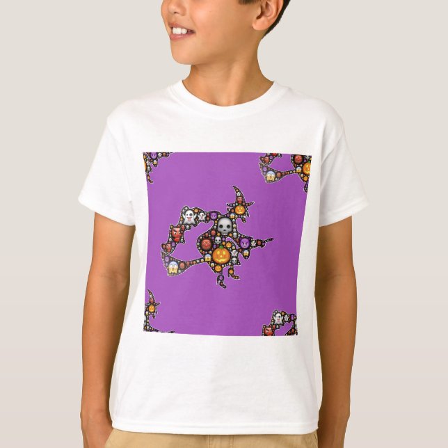 Camiseta emoji de bruja (Anverso)