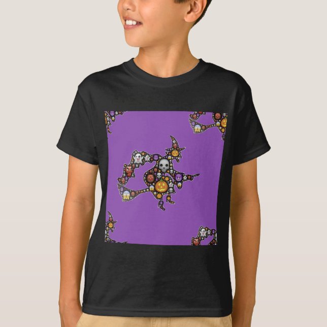 Camiseta emoji de bruja (Anverso)