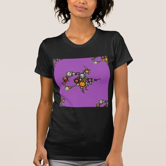 Camiseta emoji de bruja (Anverso)