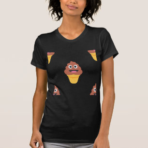 Camiseta emoji de caca de helado