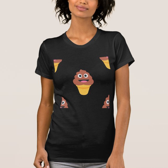 Camiseta emoji de caca de helado (Anverso)
