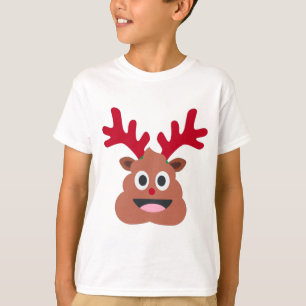Camiseta emoji de cacería de renos de Navidad