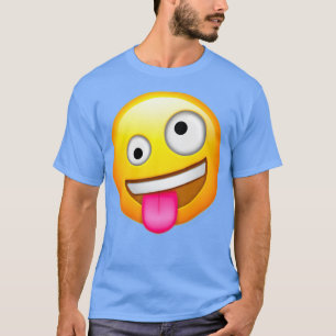 Camiseta Emoji de cara loca
