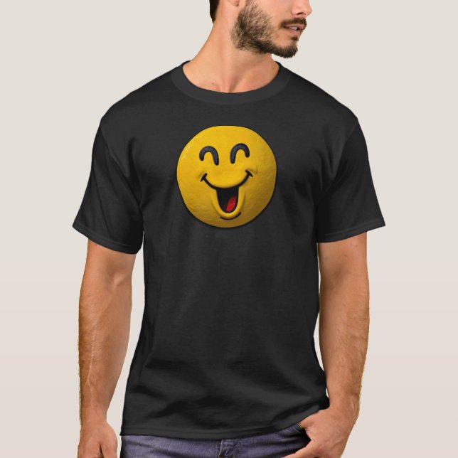 Camiseta Emoji de Cara Sonriente Riéndose (Anverso)
