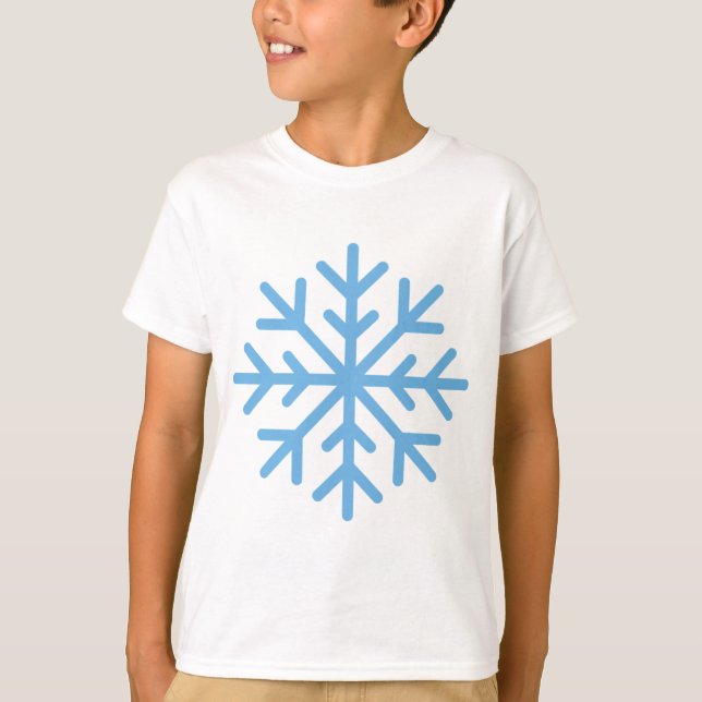 Camiseta Emoji de copos de nieve Guay (Anverso)